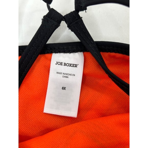 0707A- Joe Boxer Girls’ One Piece Swimsuit 6X Multicolor Black Spaghetti Straps - Picture 4 of 8